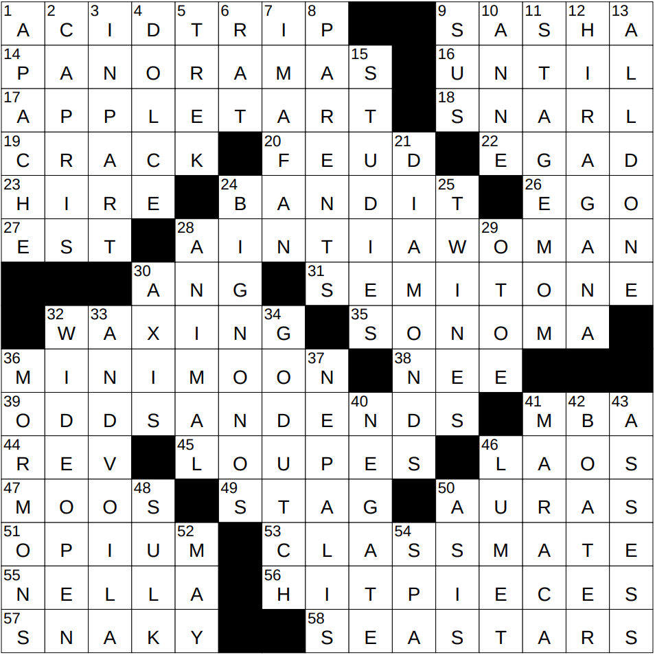 0201 25 NY Times Crossword 1 Feb 25 Saturday NYXCrossword