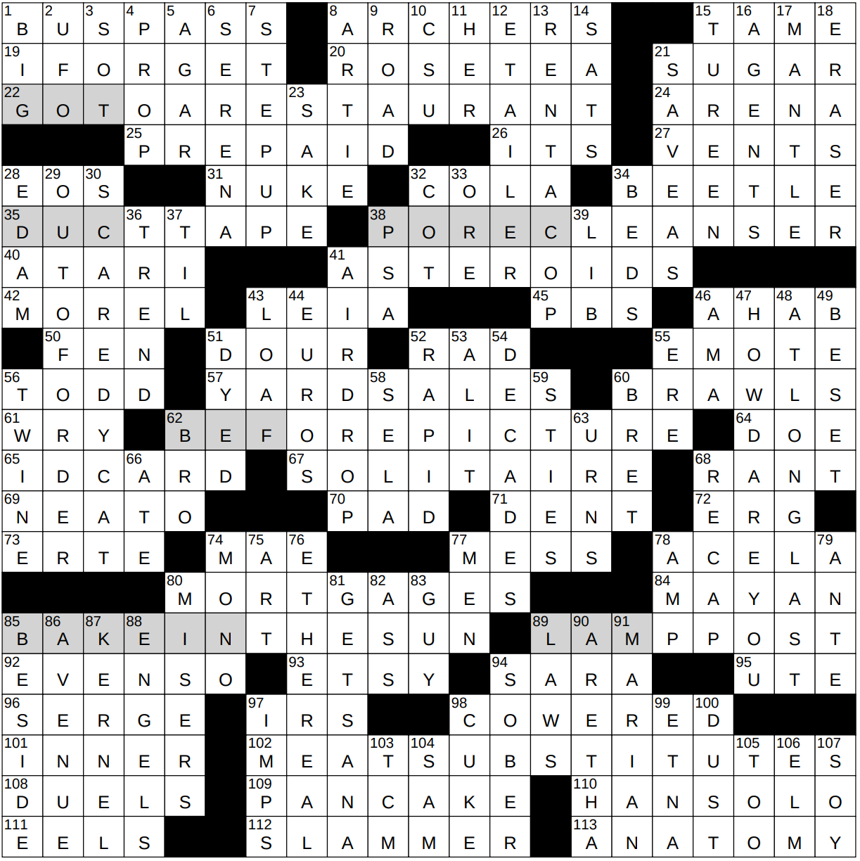donnybrooks crossword puzzle clue