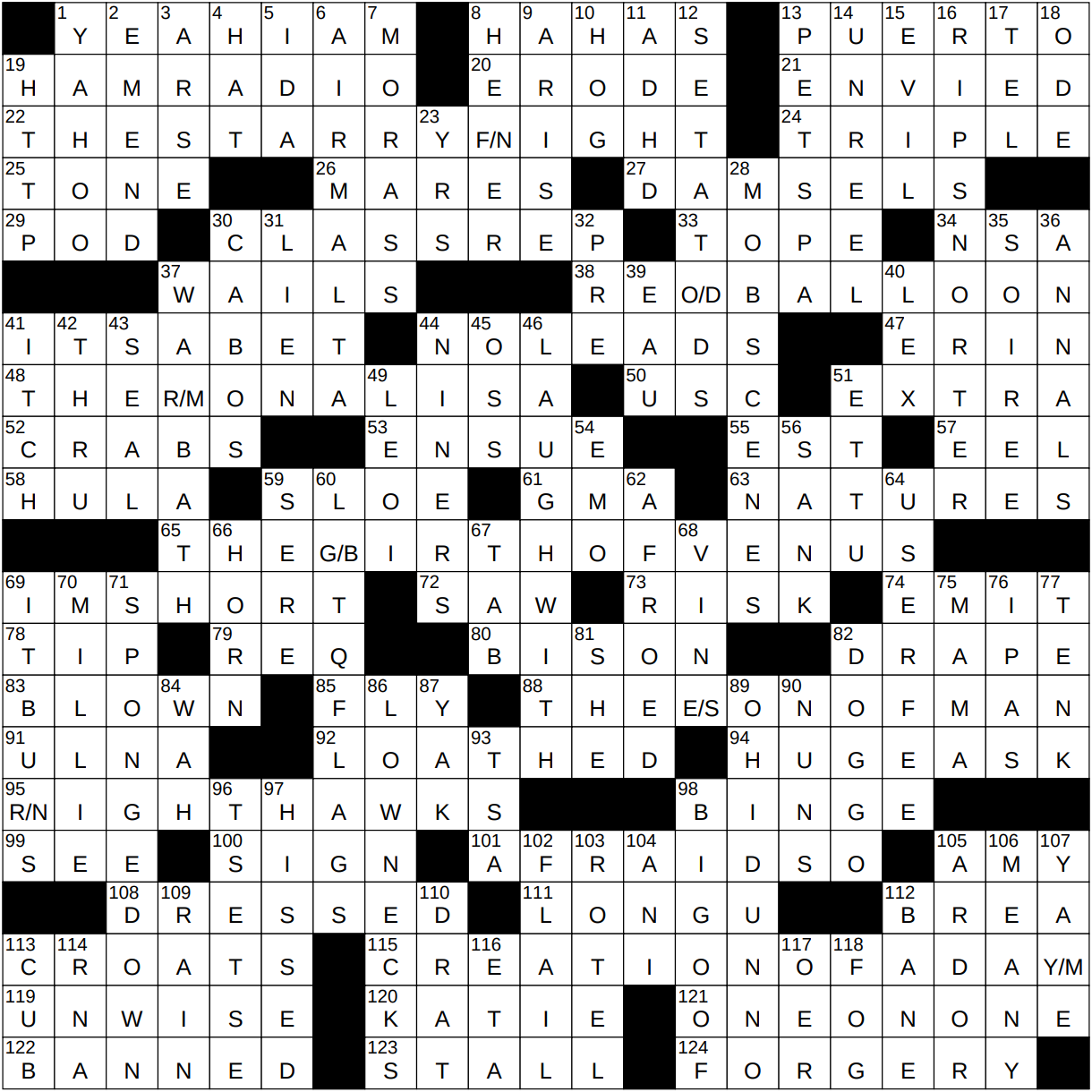 0402 23 NY Times Crossword 2 Apr 23 Sunday NYXCrossword