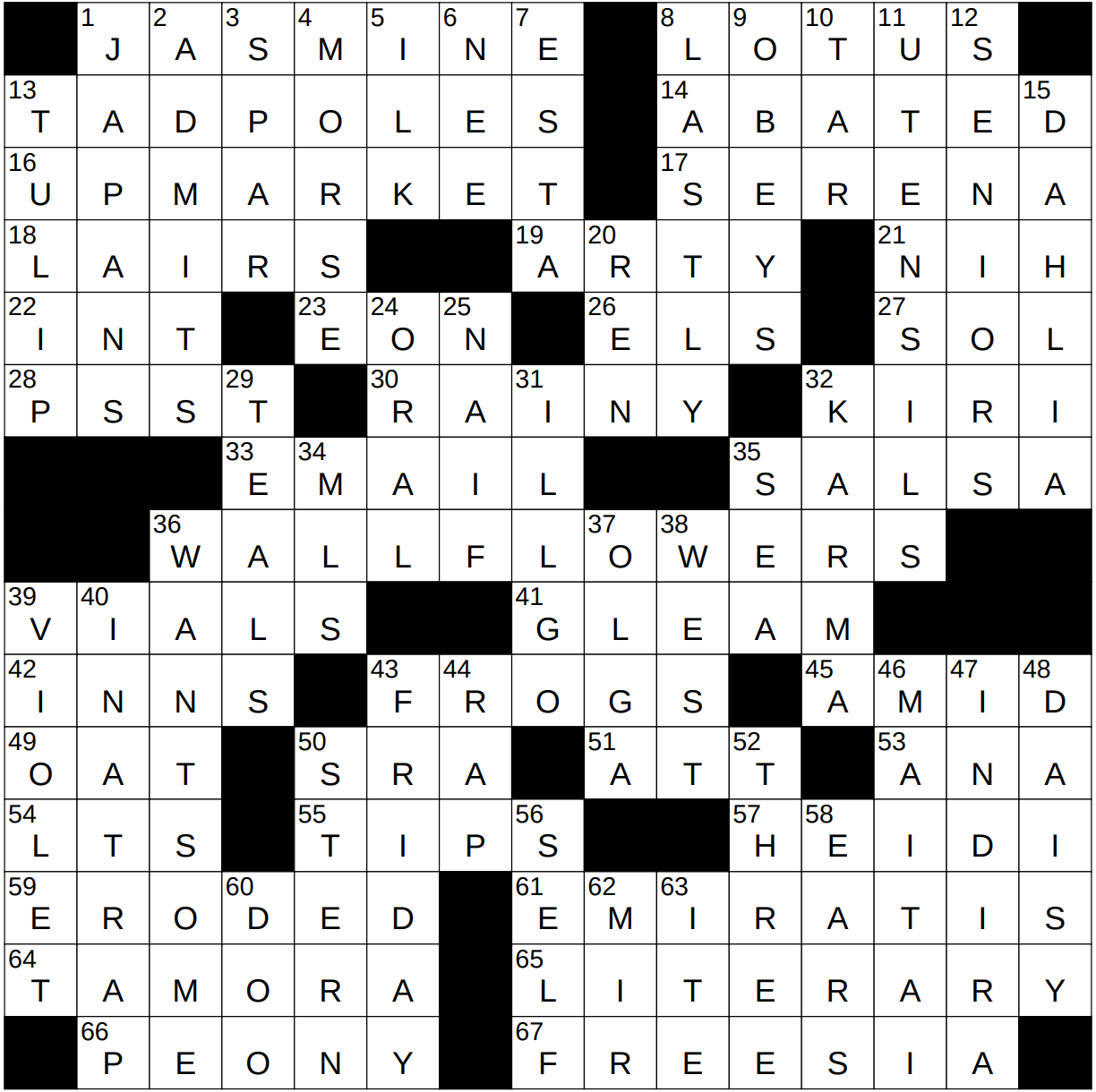 0501 24 NY Times Crossword 1 May 24 Wednesday NYXCrossword