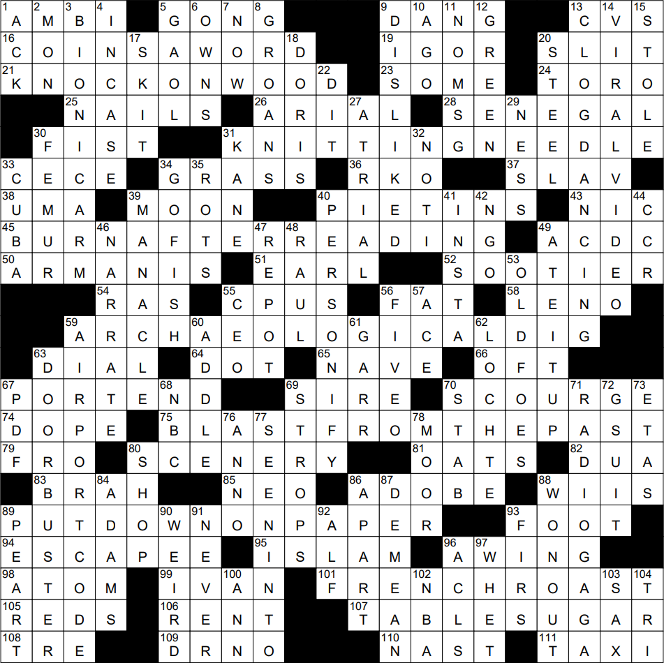 prefix meaning new crossword