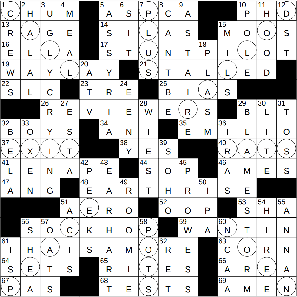 0702 24 NY Times Crossword 2 Jul 24 Tuesday NYXCrossword