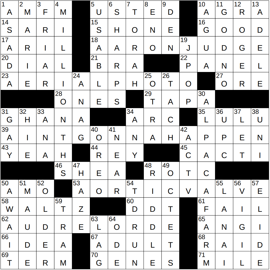 0804 25 NY Times Crossword 4 Aug 25 Monday NYXCrossword