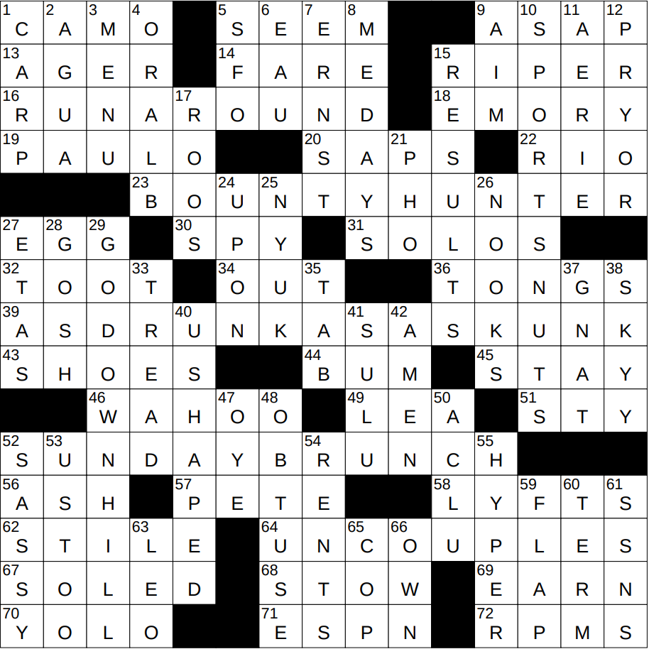 0828 23 NY Times Crossword 28 Aug 23 Monday NYXCrossword