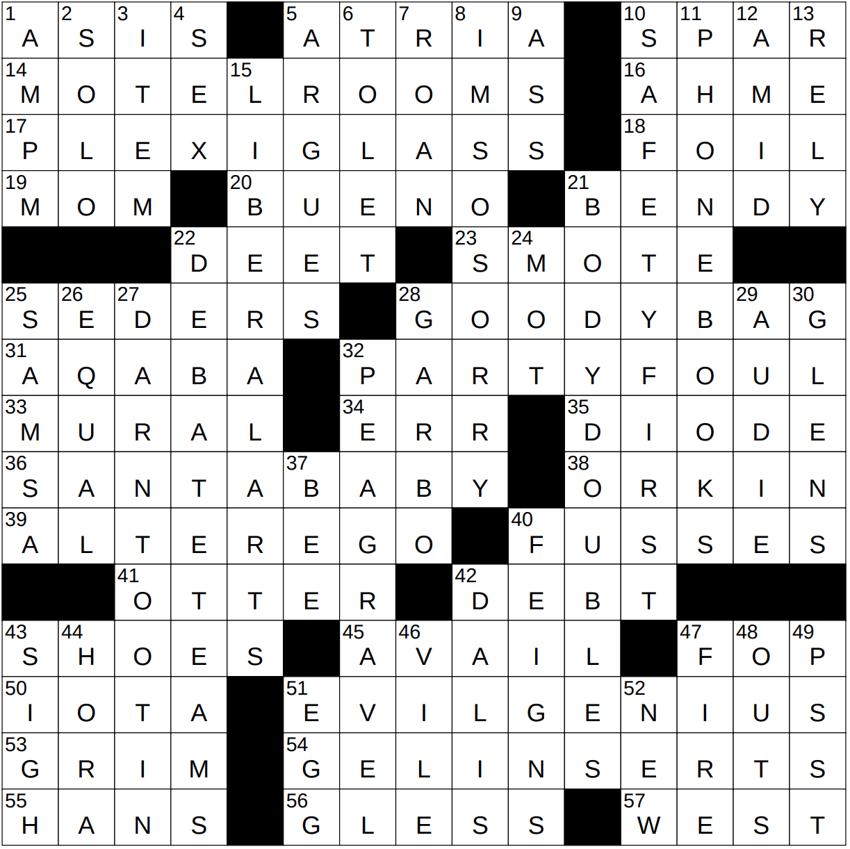 1020 23 NY Times Crossword 20 Oct 23 Friday NYXCrossword