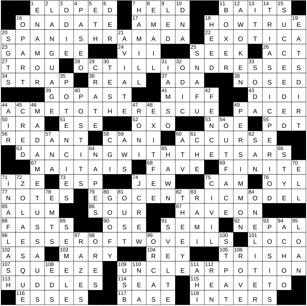 fashion magazine crossword clue