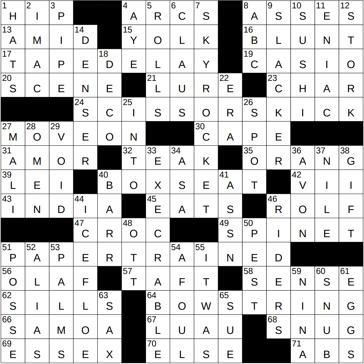 1219 22 NY Times Crossword 19 Dec 22 Monday NYXCrossword