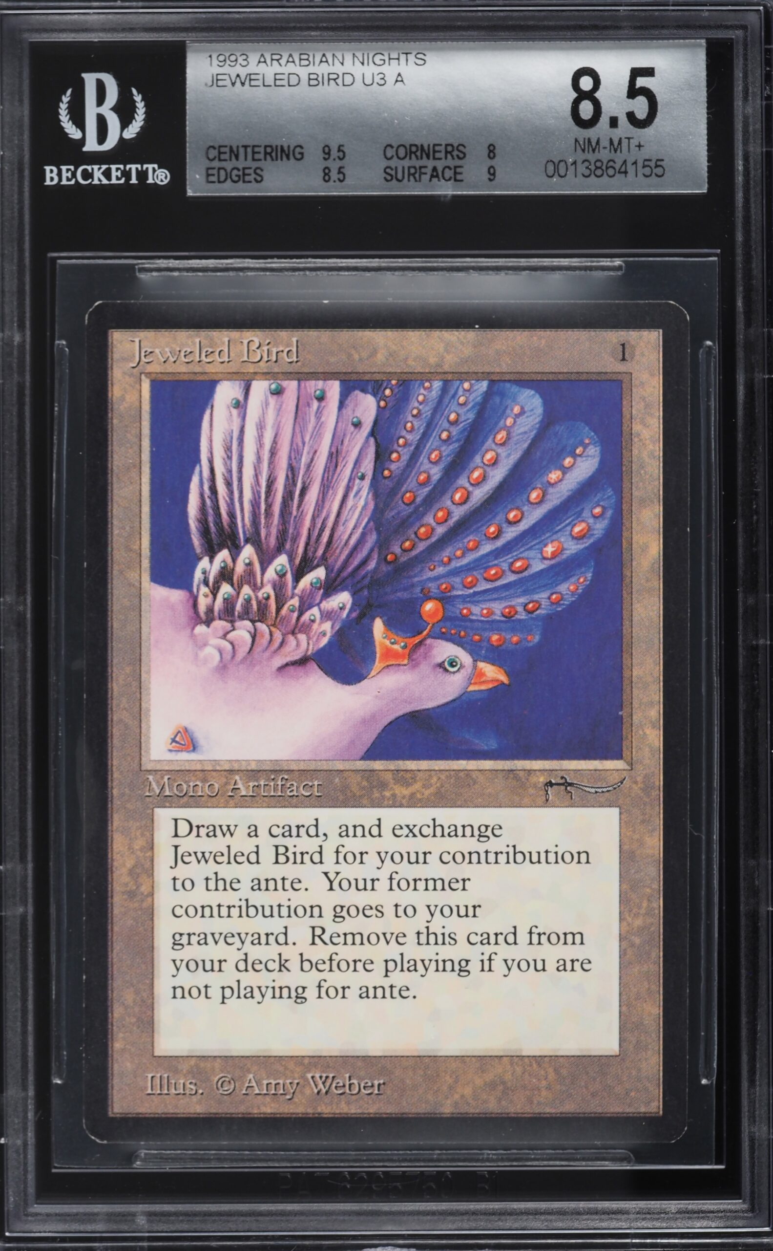 1993 Magic The Gathering MTG Arabian Nights Jeweled Bird U3 A BGS 8 5 NM MT On Fanatics Collect