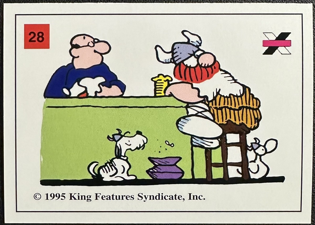 1995 HAGAR THE HORRIBLE 28 HAGAR SNERT The Dog Comic Strip Card Authentix EBay