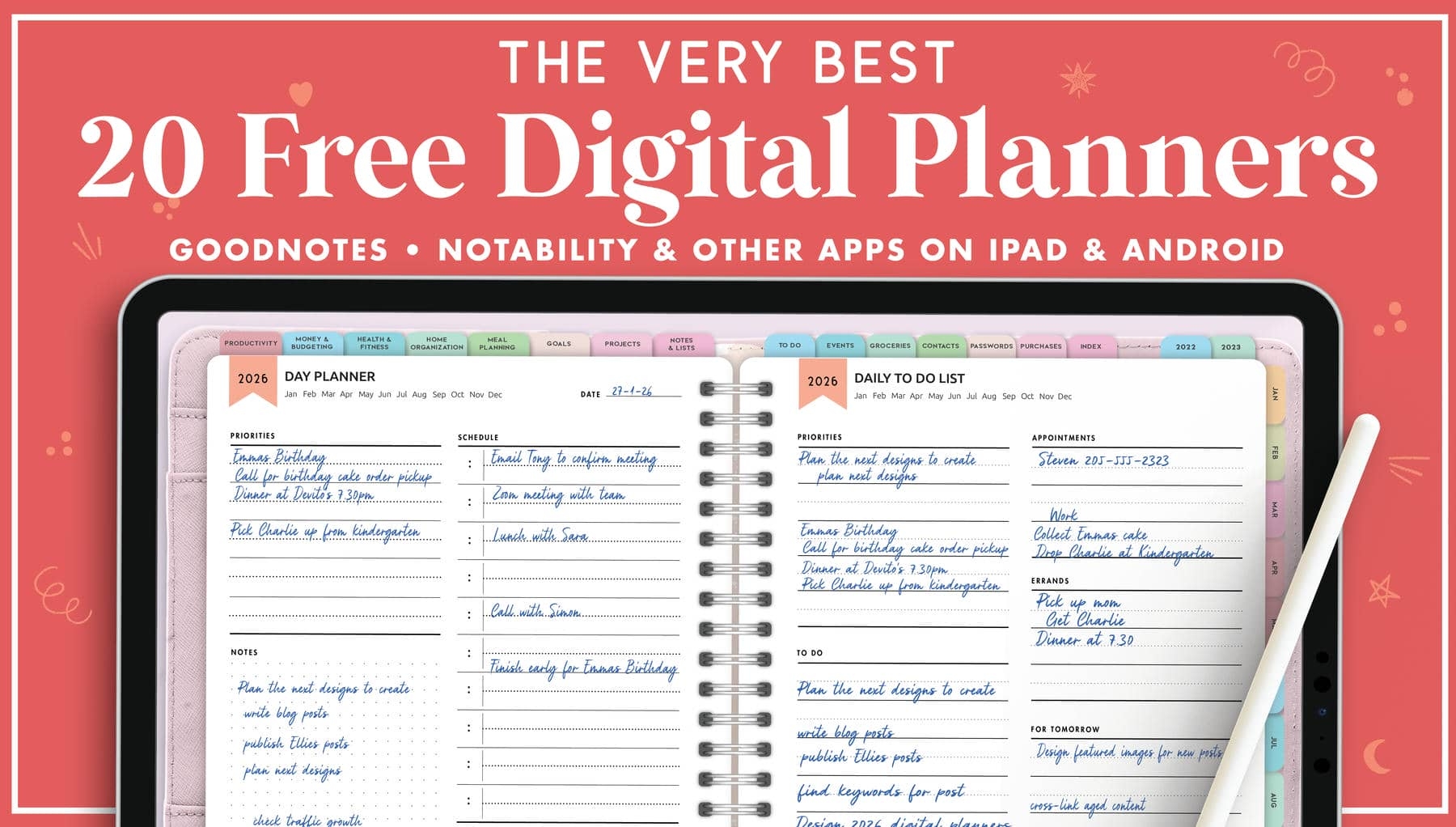 20 Free Digital Planners For 2026 The Ultimate Collection World Of Printables