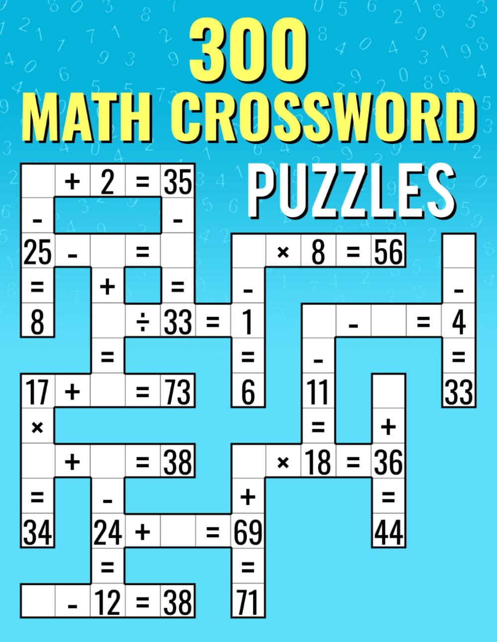 300 Math Crossword Puzzles Addition Subtraction Multiplication And Division EBay