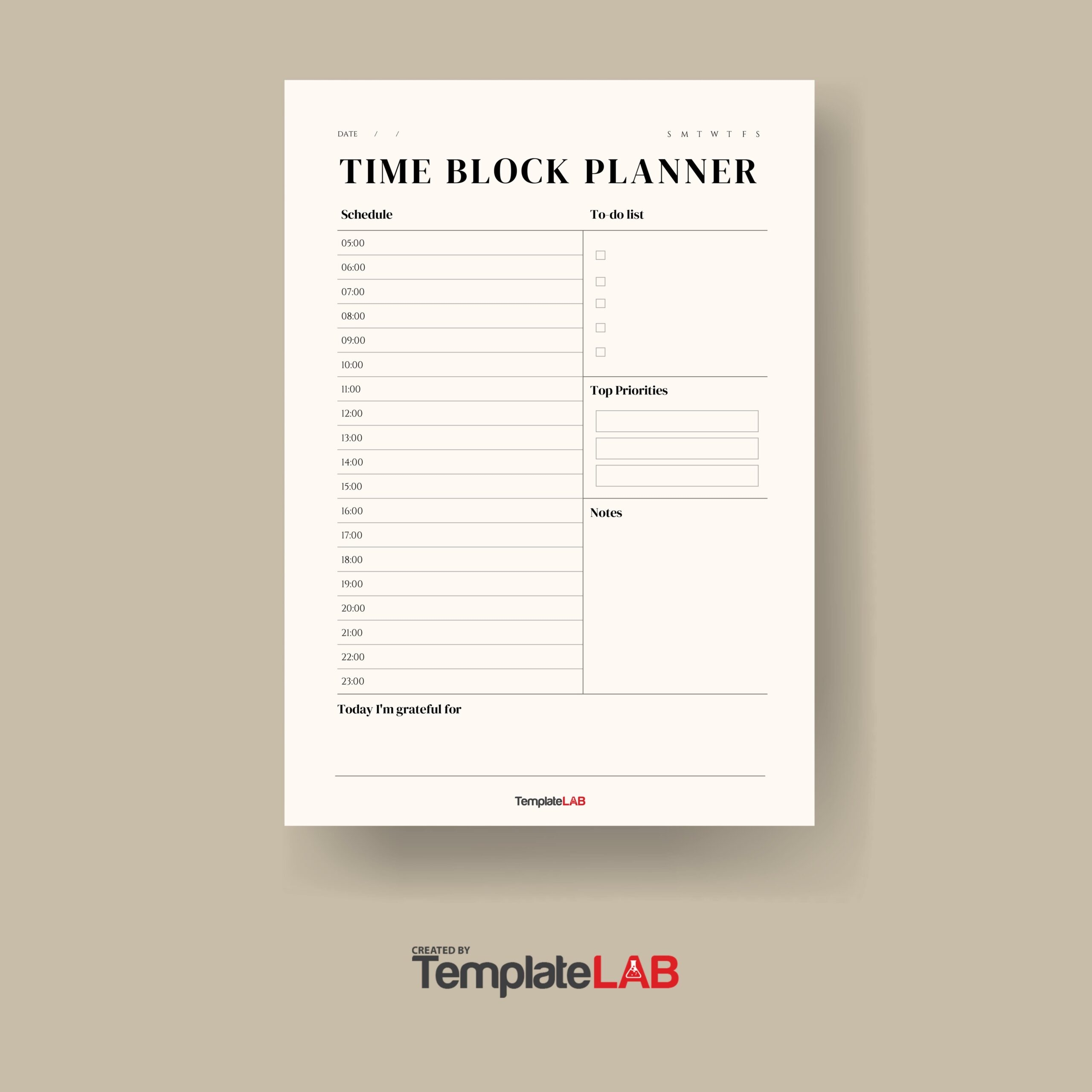 37 Printable Time Blocking Templates Weekly Daily Monthly 37 Printable Time Blocking Templates Weekly Daily Monthly