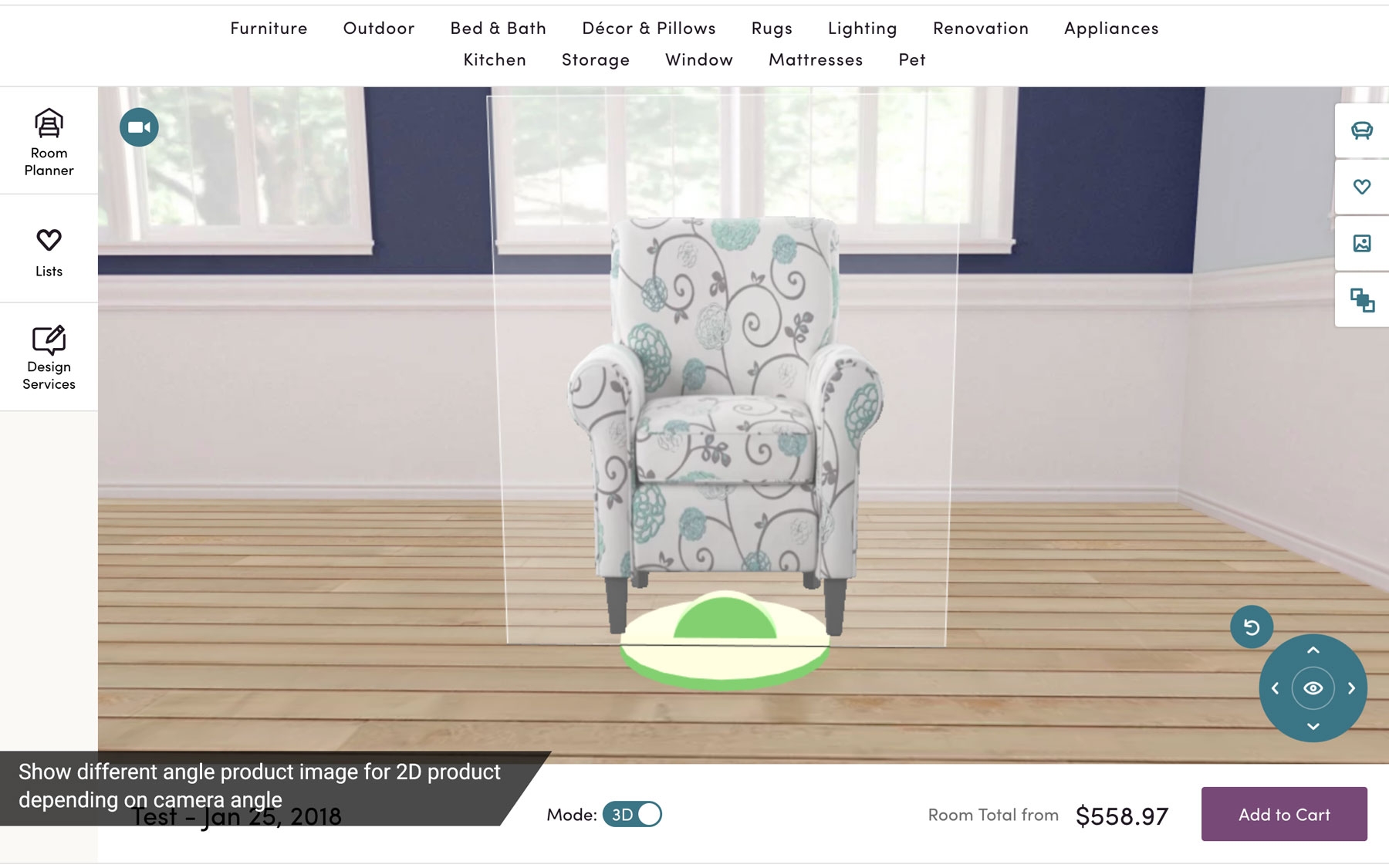 3D Room Visualizer Devpost