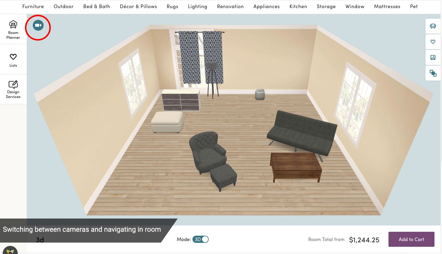3D Room Visualizer Devpost