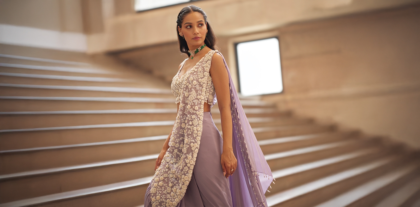 indian garments that are draped