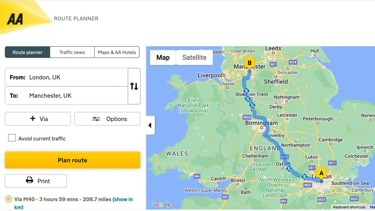 AA Route Planner What It Is And How To Plan A Journey Auto Express