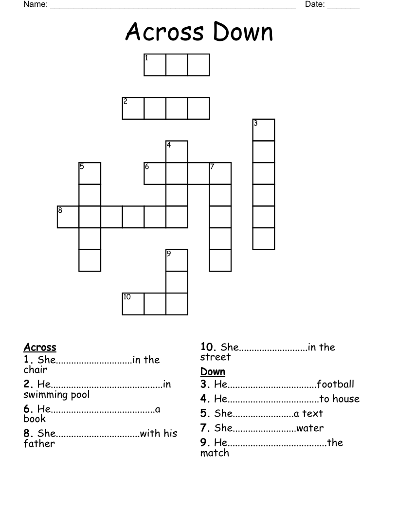 Across Down Crossword WordMint Across Down Crossword WordMint