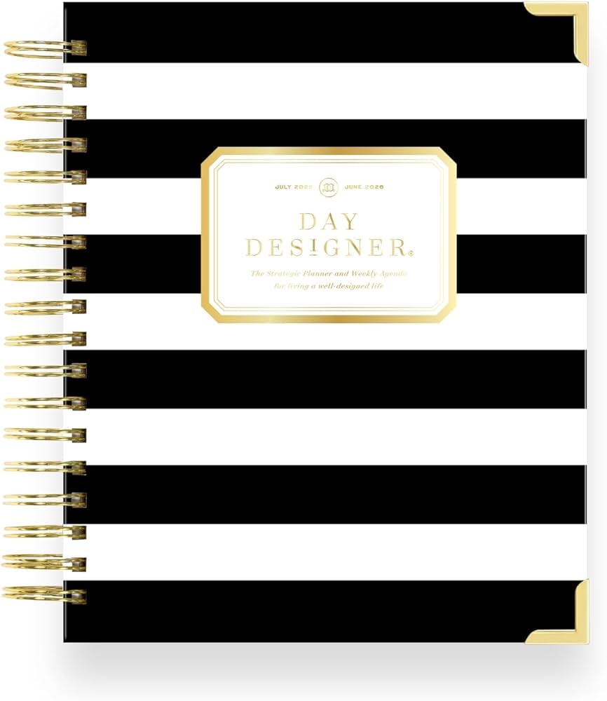 Amazon Day Designer 2025 2026 Weekly Planner Premium Planner For Stylish Organization Combines Monthly Calendar Hourly Schedule To Do List Gratitude Goal Setting Inspirational Quotes Stickers More Elegant Laminated Cover With