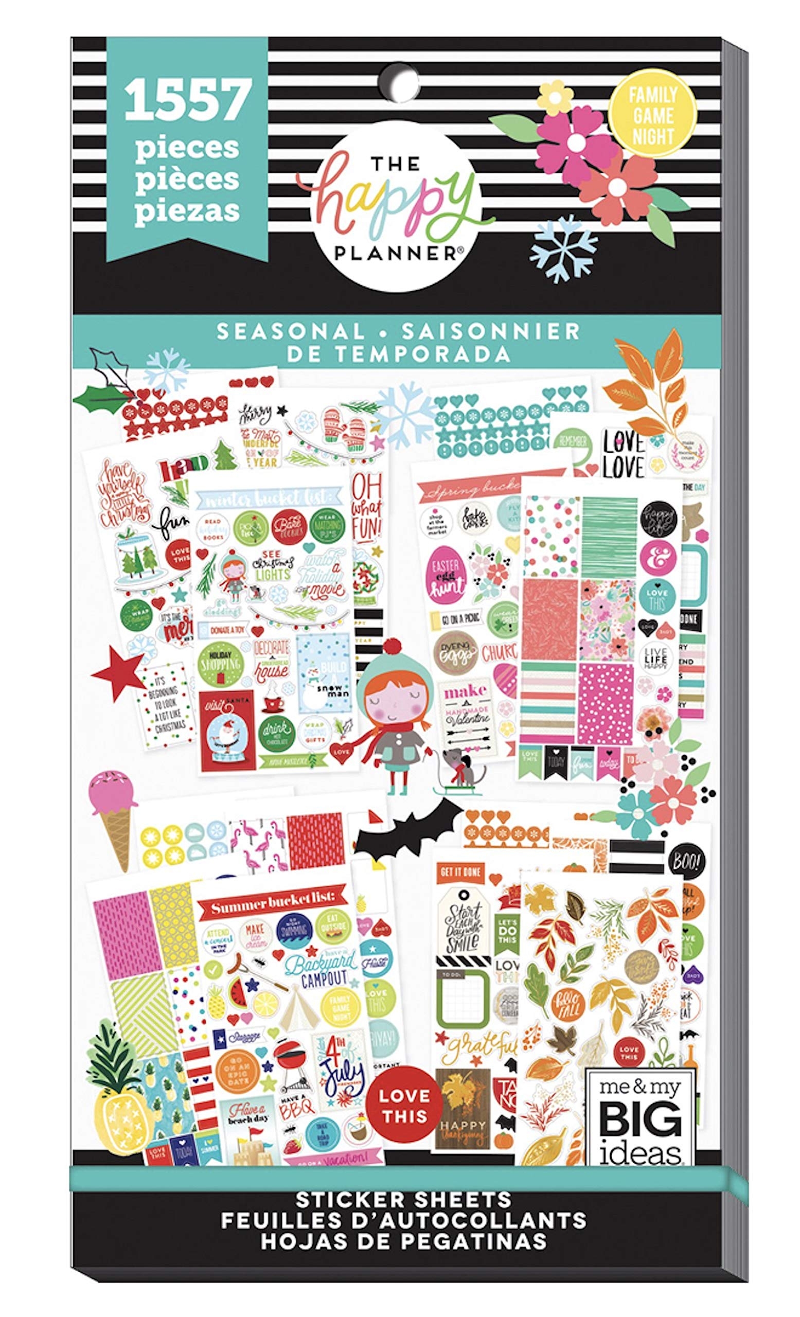 Amazon The Happy Planner Seasonal Stickers 1557 Pieces Office Products