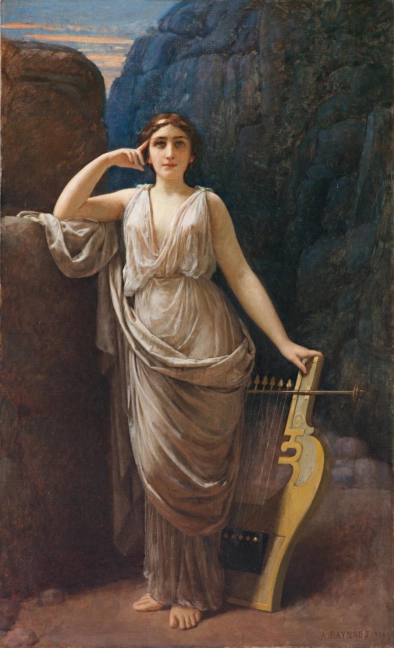 muse with a lyre