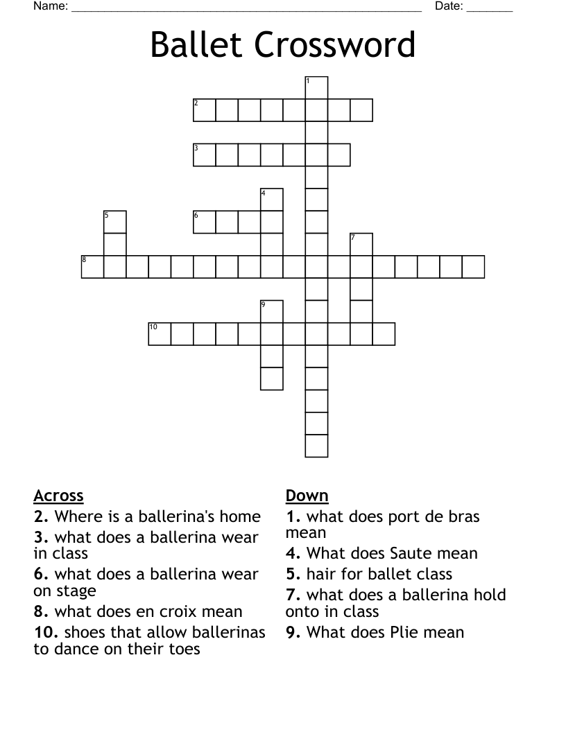 Ballet Move Crossword Clue