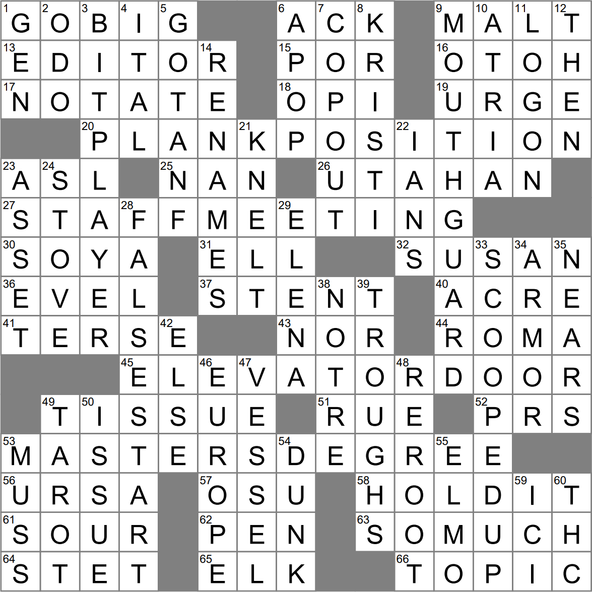Best 5K Times E g Crossword Clue Archives LAXCrossword