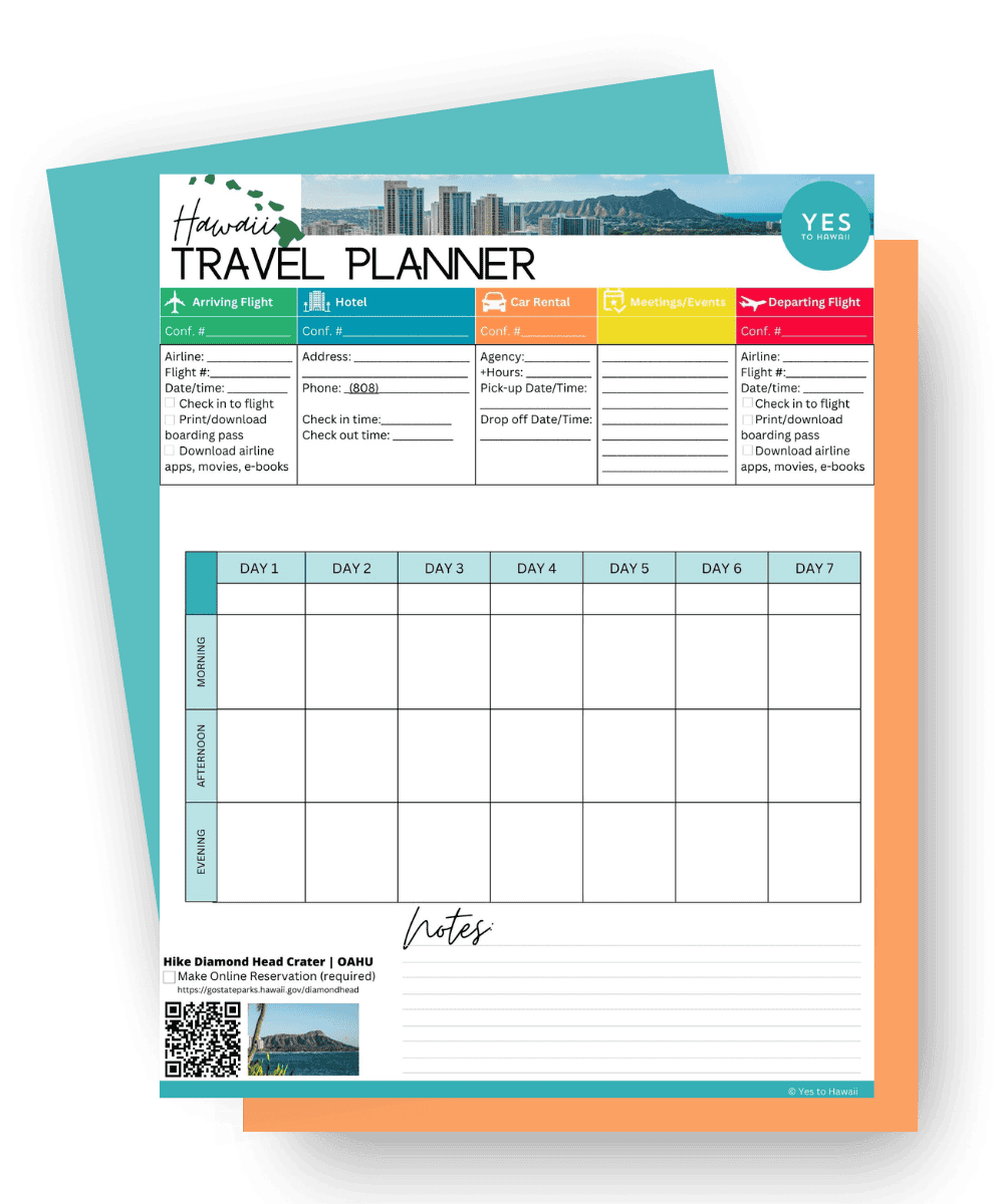 BEST Hawaii Travel Planner PRINTABLE Yes To Hawaii