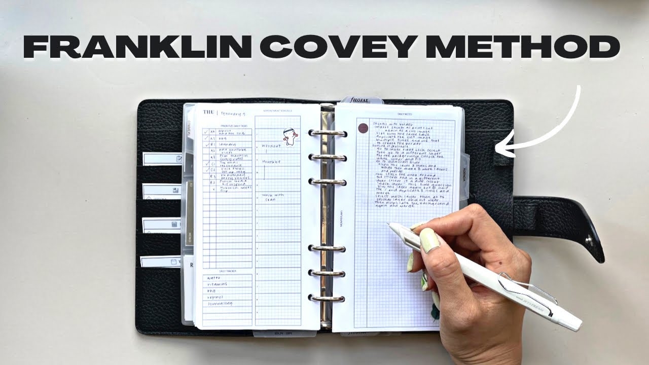 Better Than GTD The Franklin Covey Planner System EXPLAINED How To Implement It In Your Planner YouTube