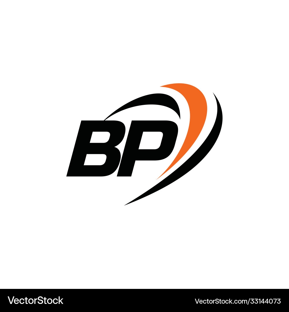 BP Monogram Brand Identity Royalty Free Vector VectorStock