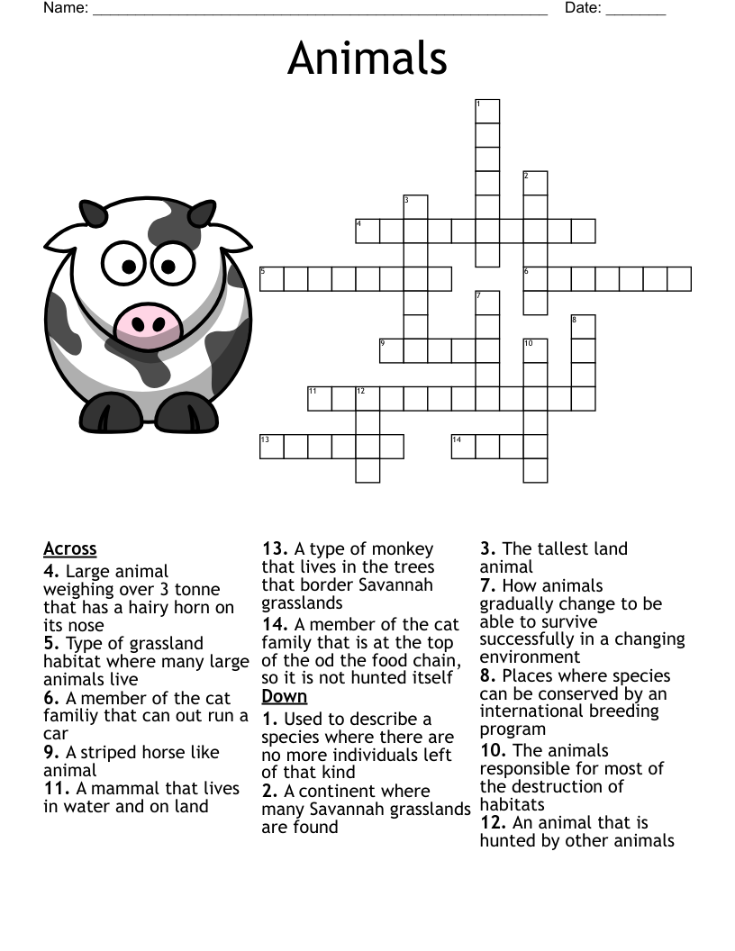 Chapter 10 Review Puzzle Crossword WordMint