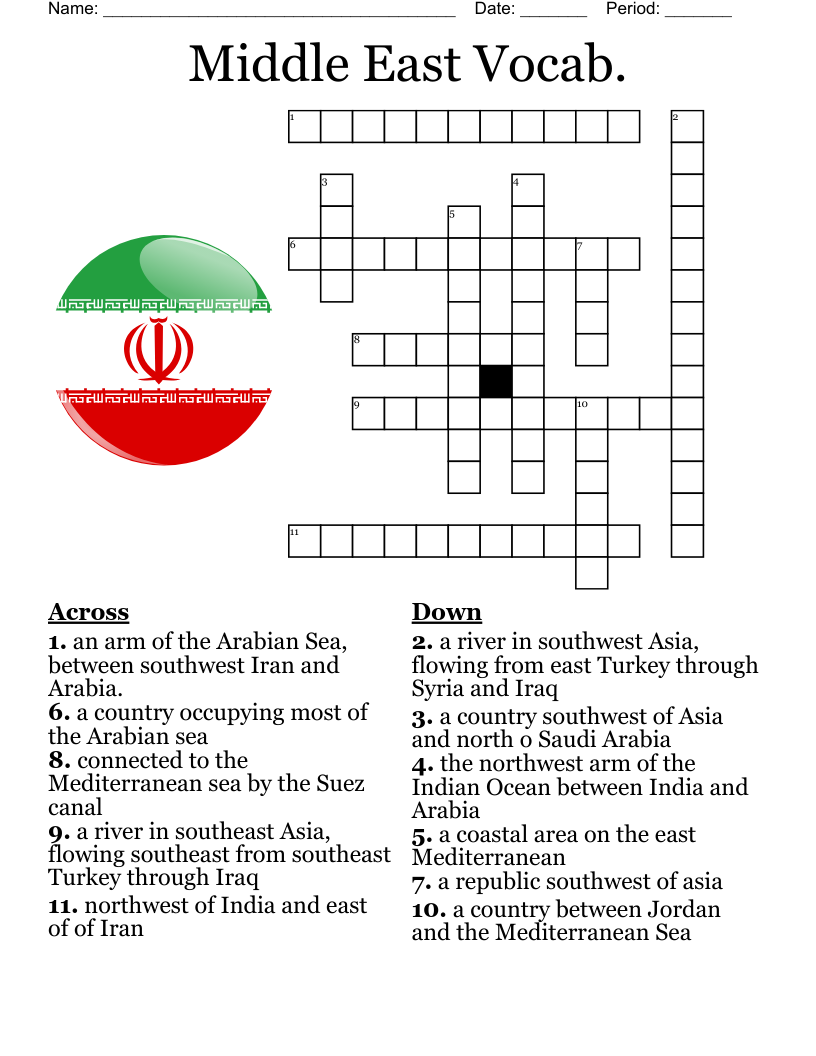 saudi arabia neighbor crossword