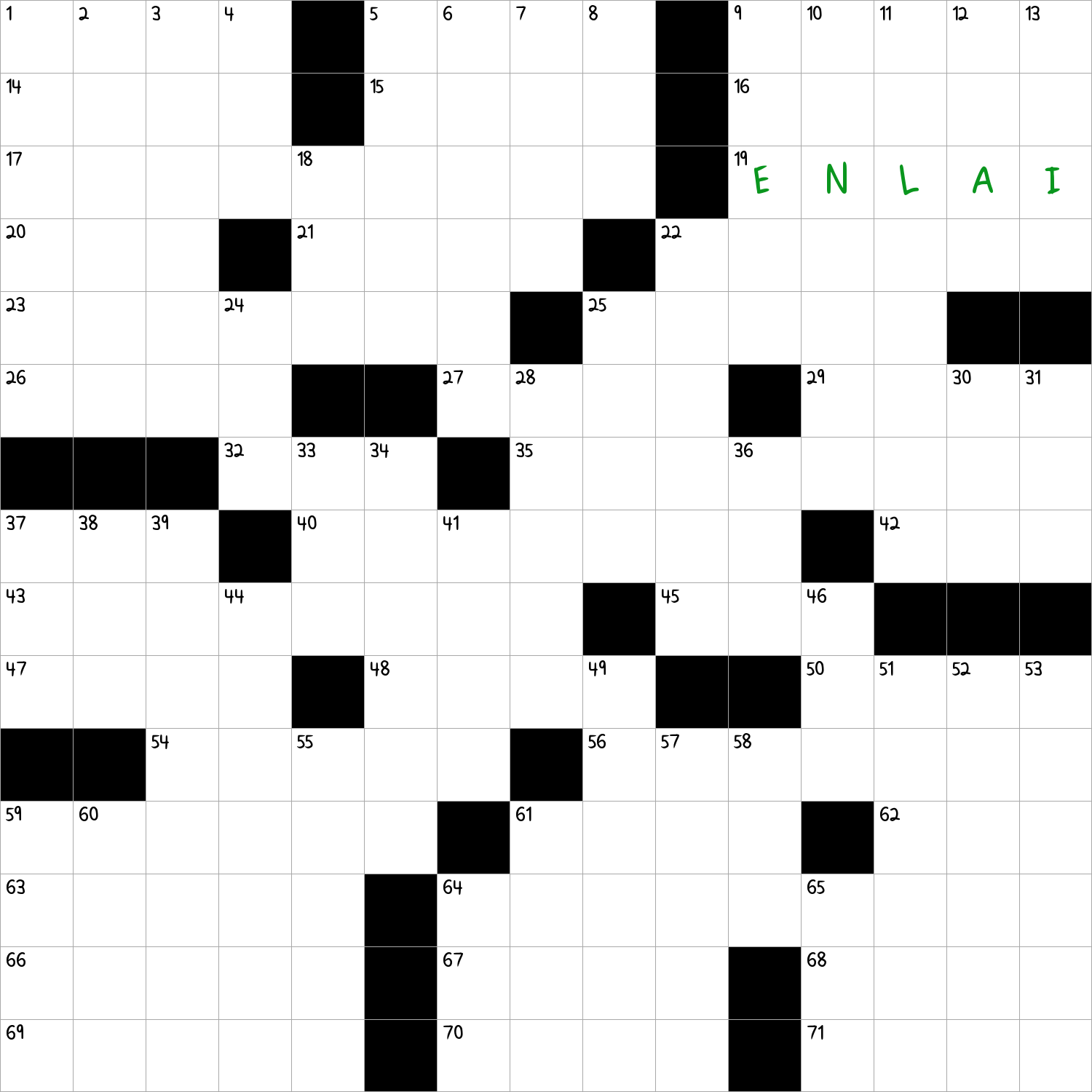 China s Zhou NYT Crossword Clue November 20 2024