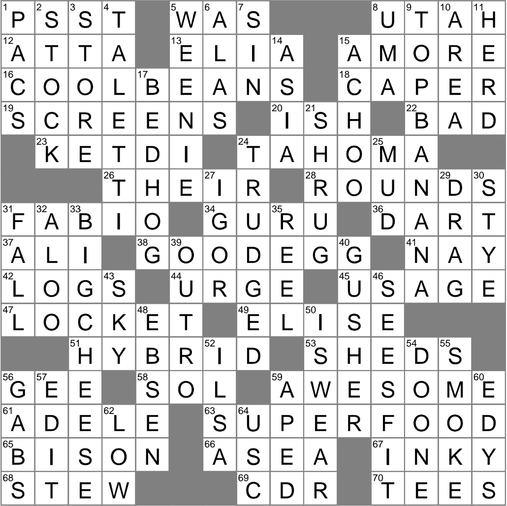 Closing Section Of A Song Crossword Clue Archives LAXCrossword