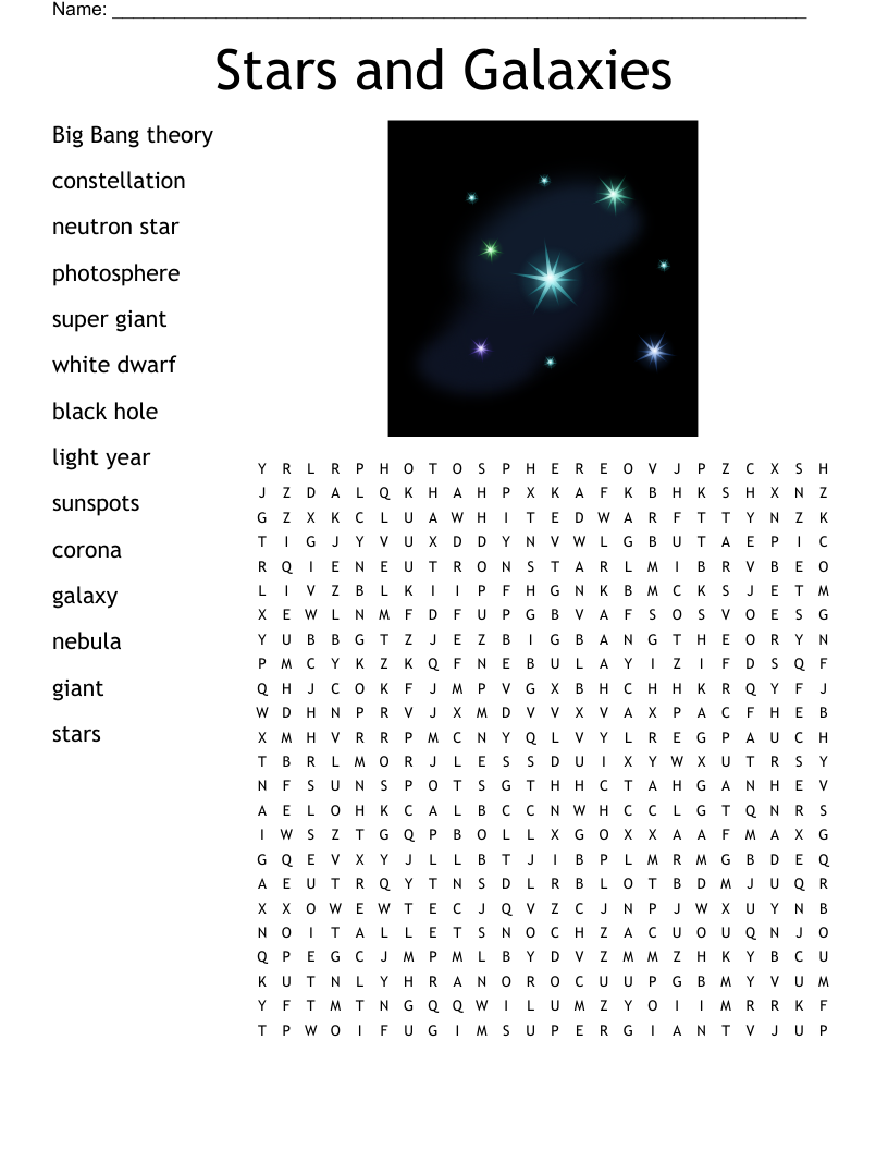 Constellations Crossword WordMint
