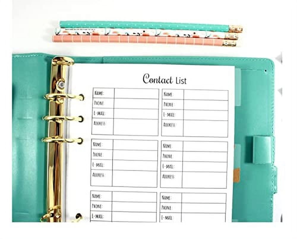a5 planner inserts