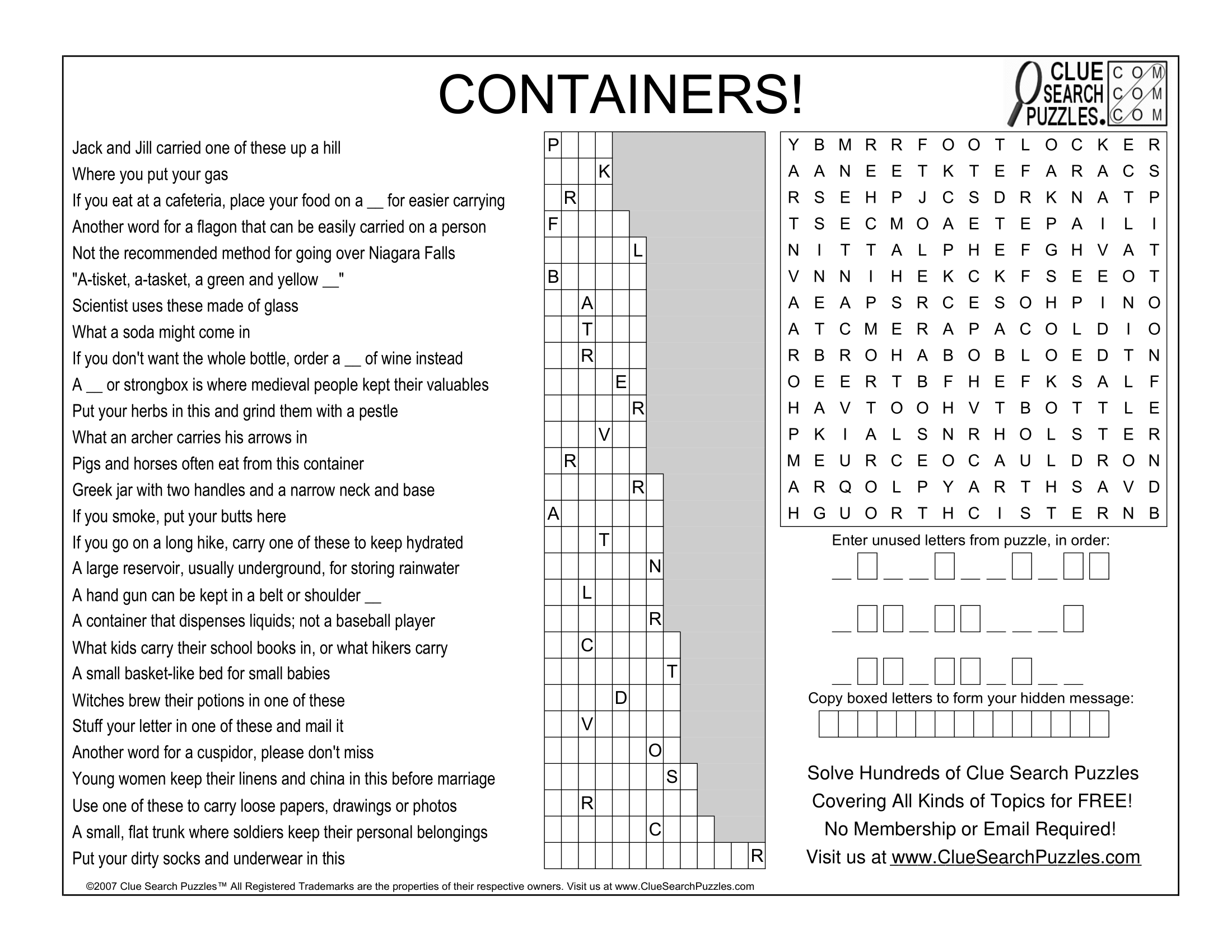 CONTAINERS TRIVIA QUIZ