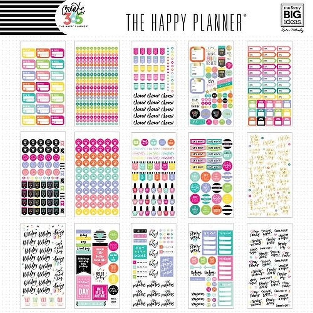 Create 365 The Happy Planner Value Pack Stickers Mom Life