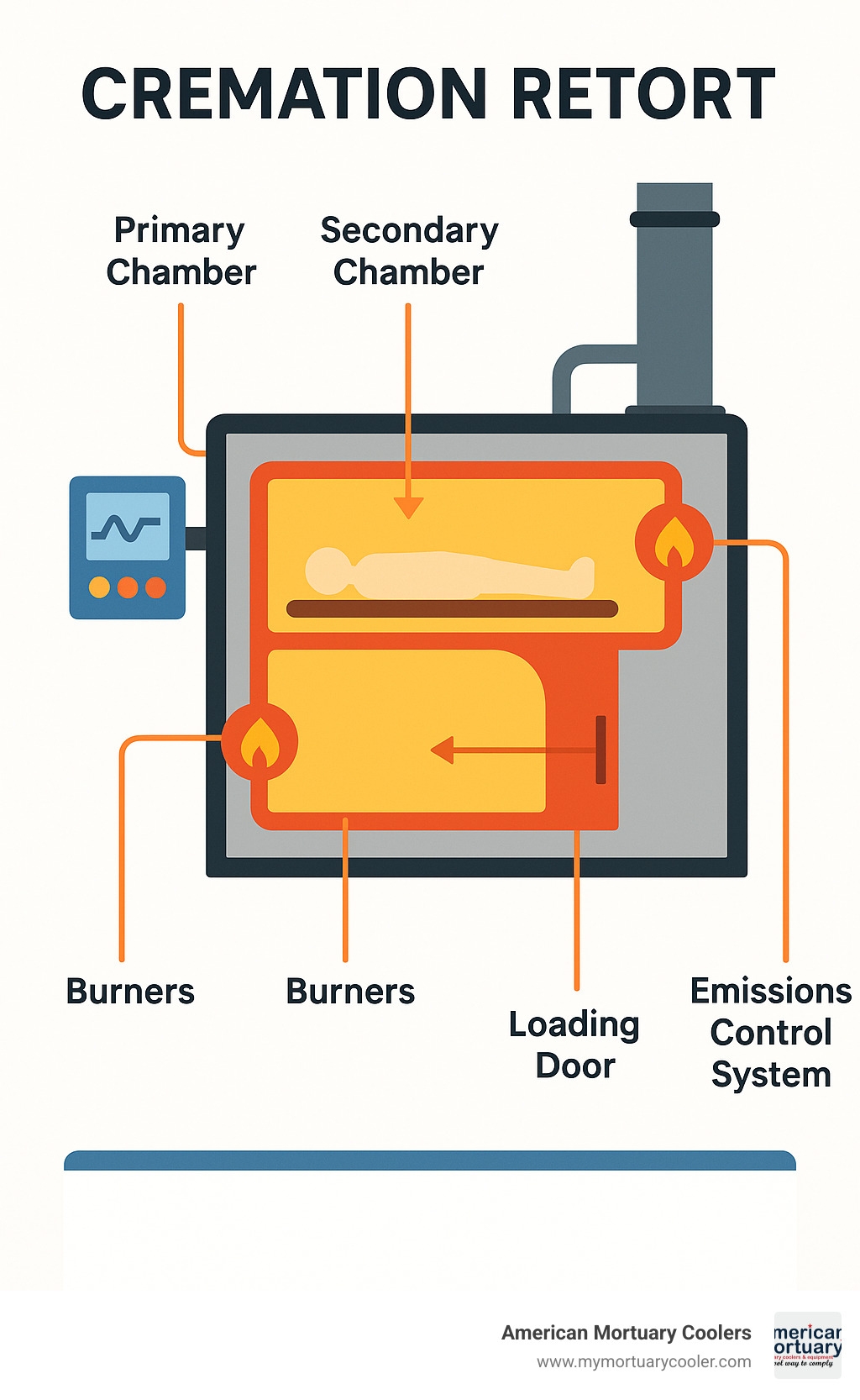 Cremation Retort 101 American Mortuary Coolers Equipments