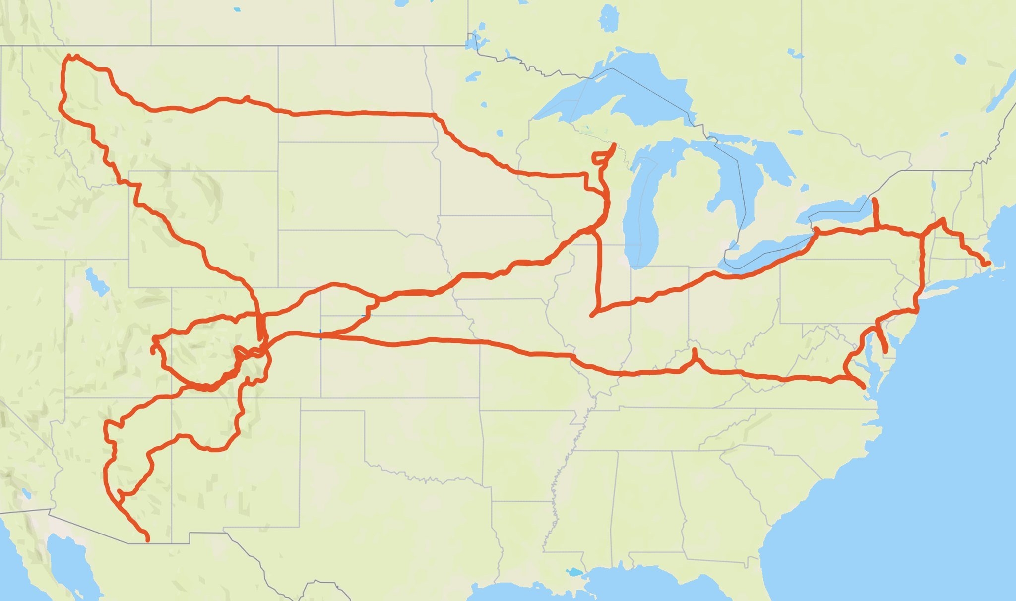 Cross Country RV Travel Route This Creative RV