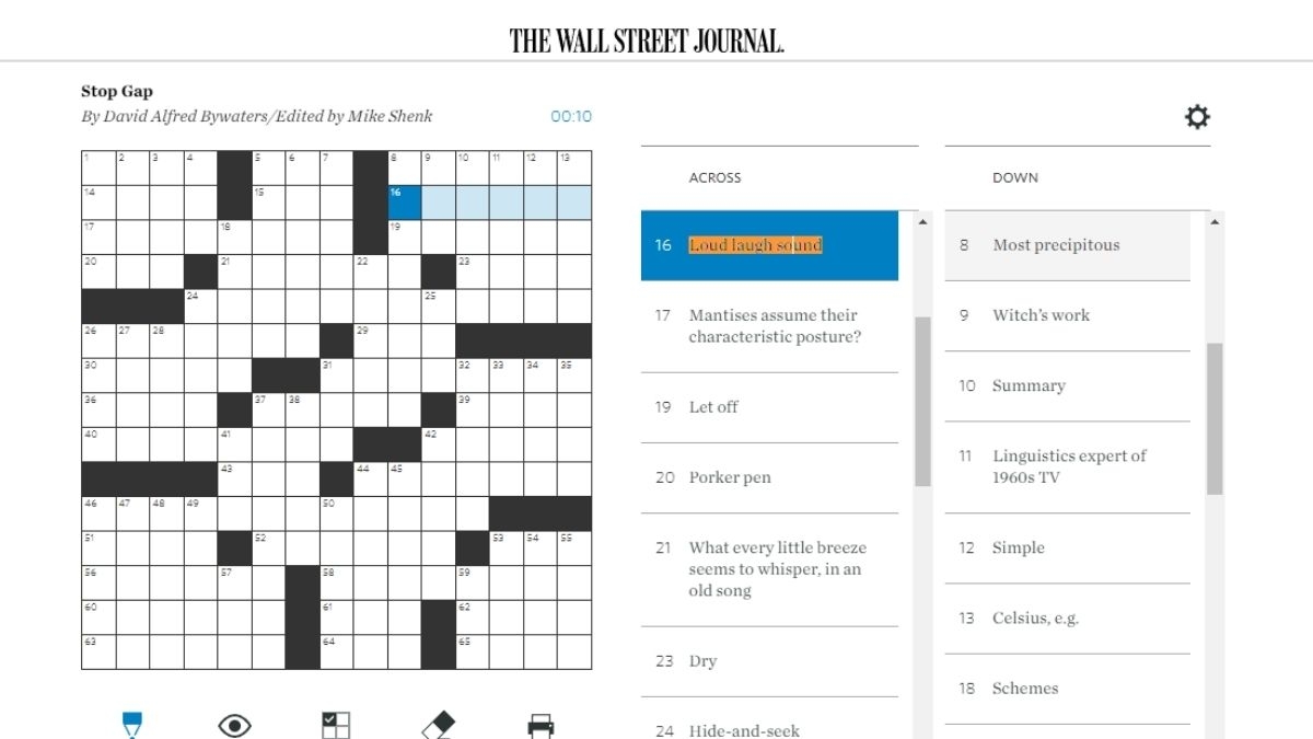 Crossword Clue Loud Noise