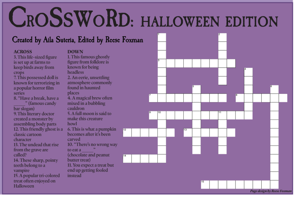 Crossword Halloween Edition The Oracle