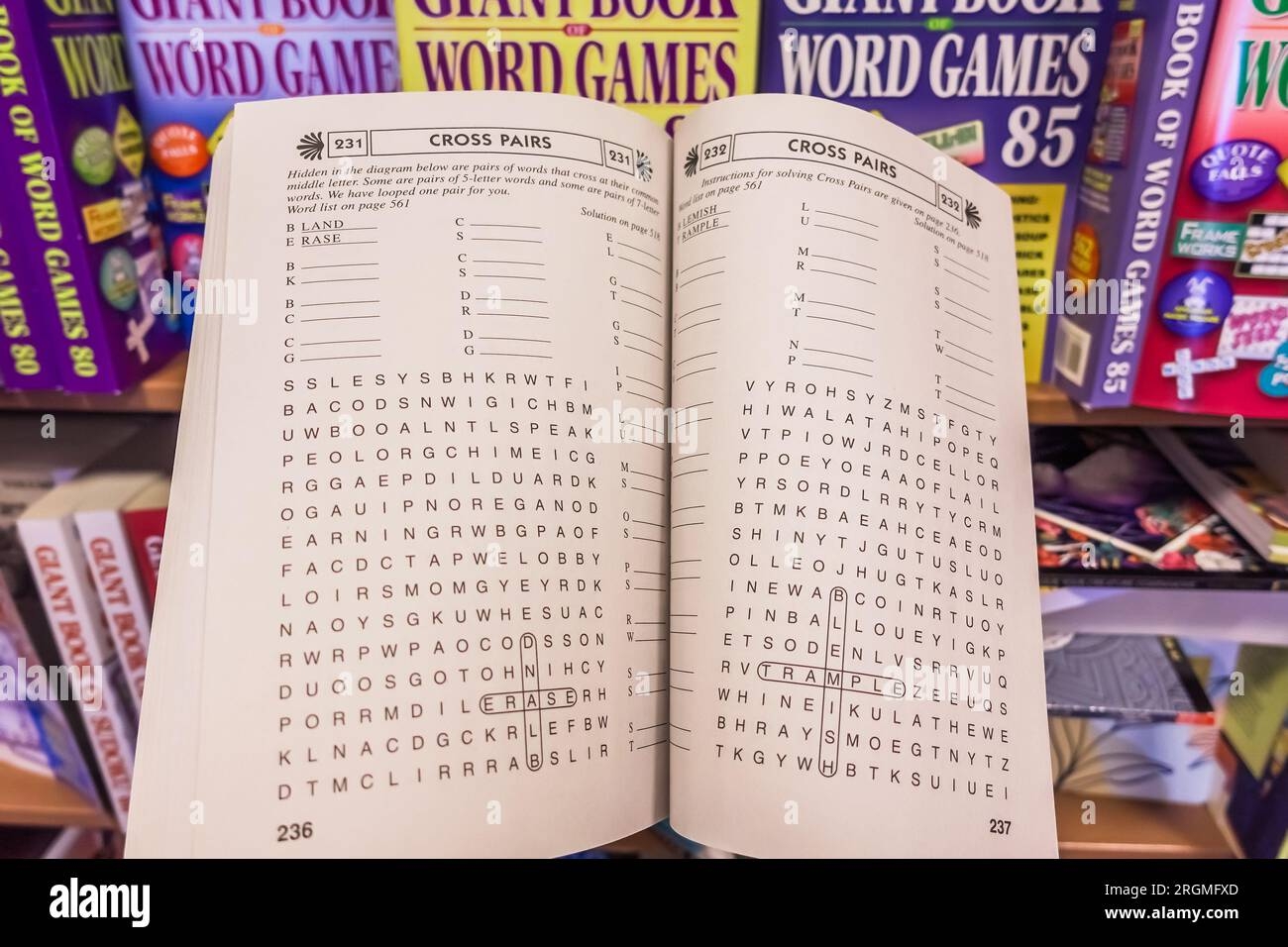 Crossword Puzzle Book Hi res Stock Photography And Images Alamy