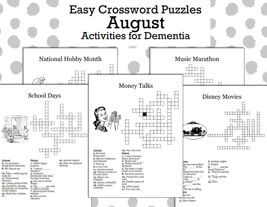 Crossword Spanish Etsy