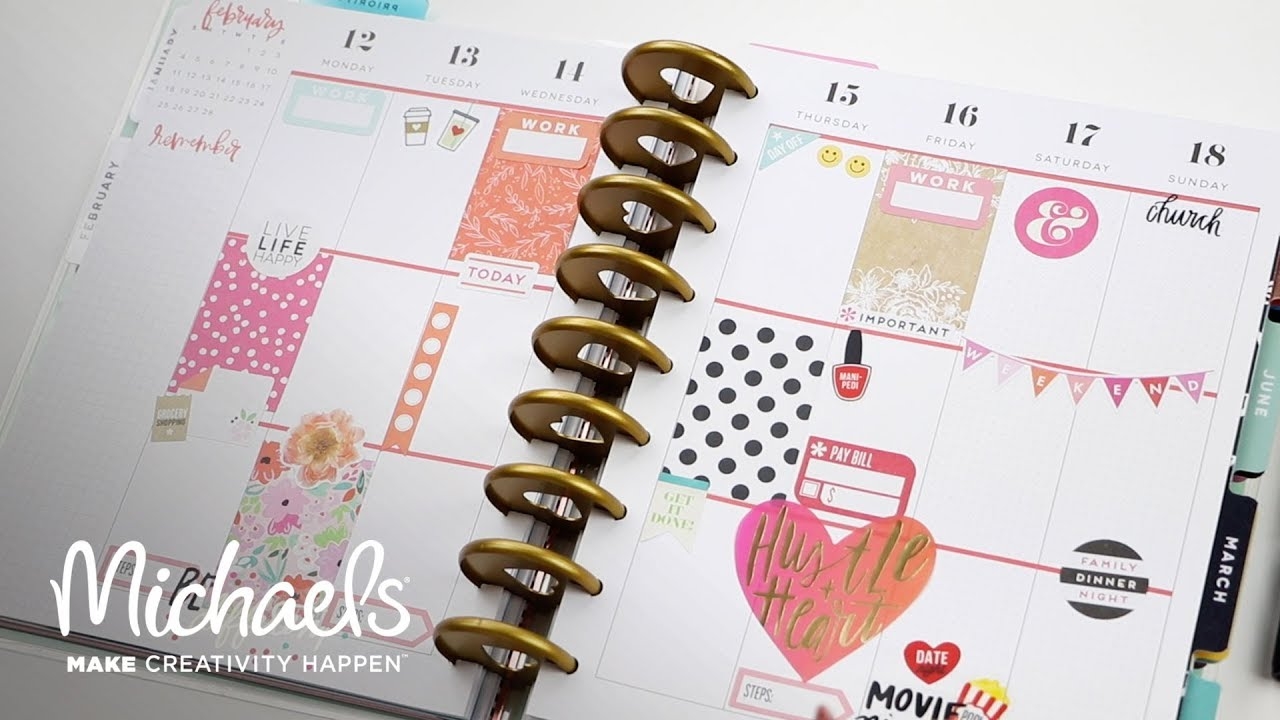 Customize Your Happy Planner Michaels YouTube