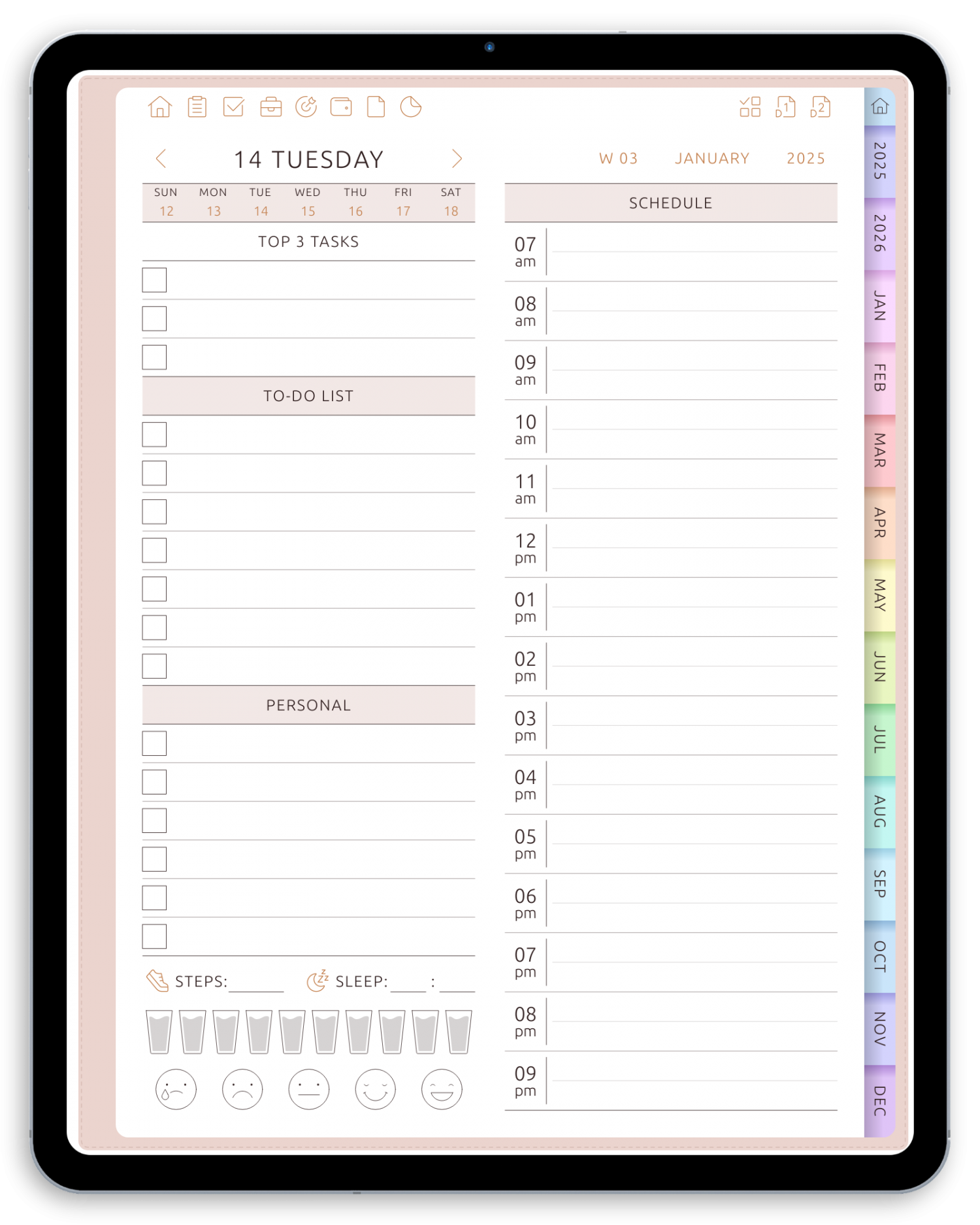 digital calendar planner