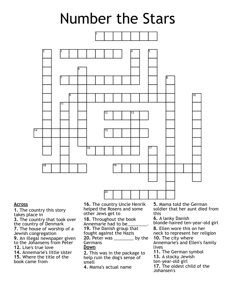 Denmark Crossword WordMint