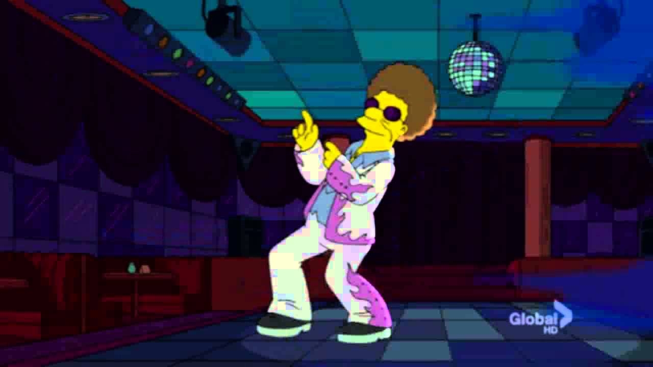Disco Stu During A Power Cut The Simpsons 01 06 13 YouTube