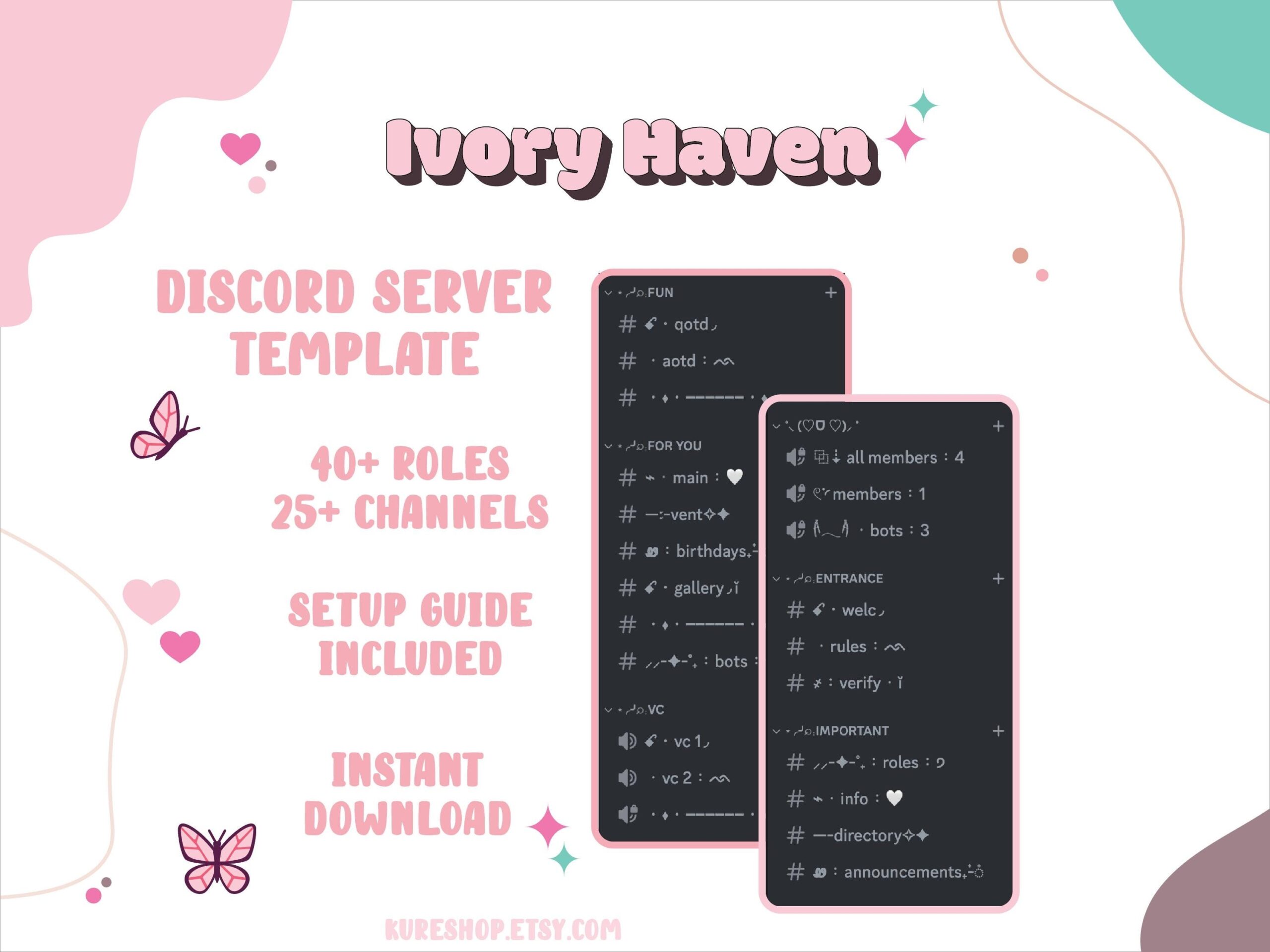 Discord Server Layout Aesthetic Etsy