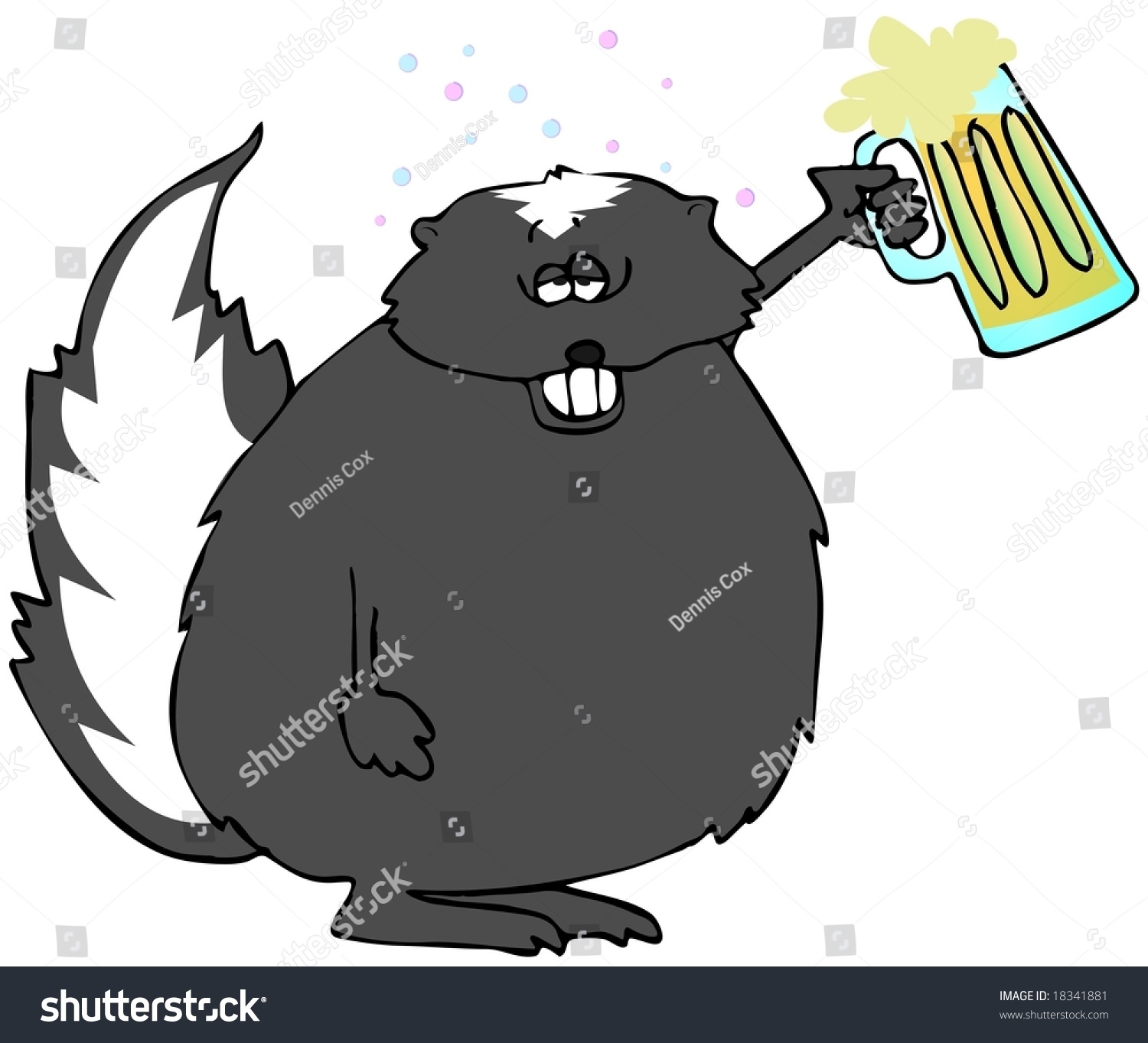 Drunk Skunk Stock Illustration 18341881 Shutterstock