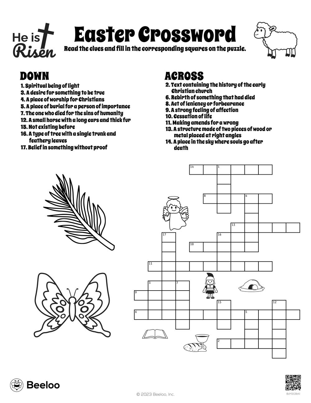 Easter Crossword Beeloo Printable Crafts And Activities For Kids Easter Crossword Beeloo Printable Crafts And Activities For Kids